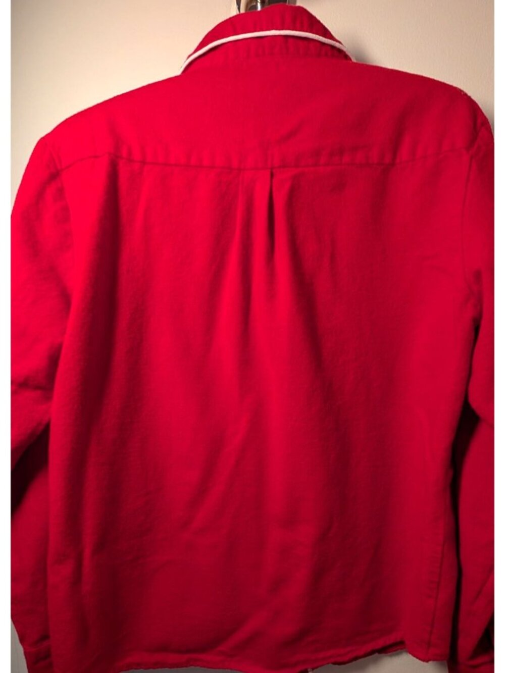 Petite Plume Red Cotton Flannel Pajama Set, Women Size Medium - Picture 7 of 16